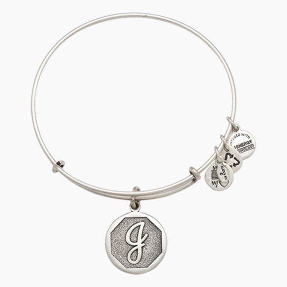 Alex and Ani | Silver Charm Bracelet | Monogram J - Picture 1 of 4